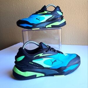 Puma RS-Fast LS “Black Ocean Dive” Athletic Shoes Men size 8  (385707-01)